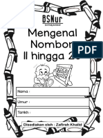 Mengenal Nombor 11 Hingga 20