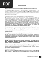 Regulatory Framework Questions