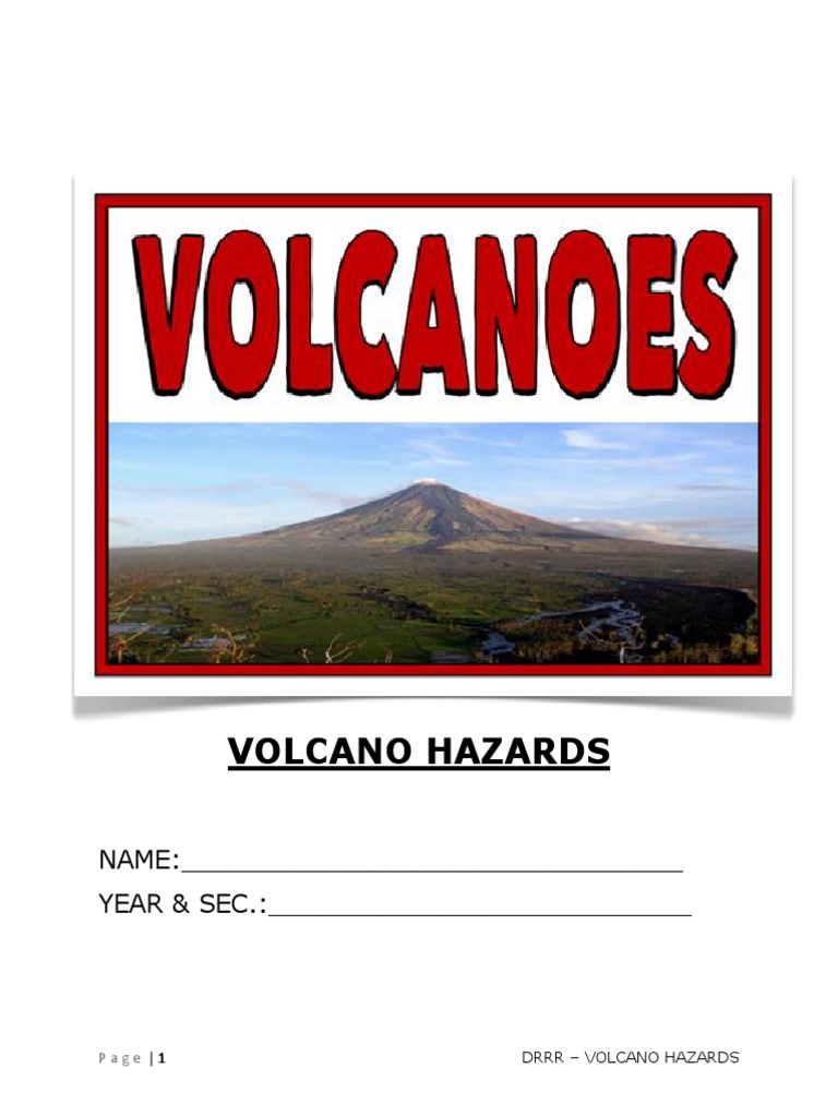 Volcano Hazards Las Pdf Volcano Hazards