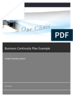 Hospital Business Continuity Plan Sample