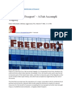 Radio Netherlands - The State of Freeport' - A Fait Accompli Tragedy