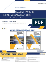 Suplemen MDP - Low Volume Road Dan Drainase Perkerasan