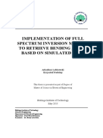 Implementation of Full Spectrum Inversion Method To Retrieve Bending Angle Based On Simulated Data