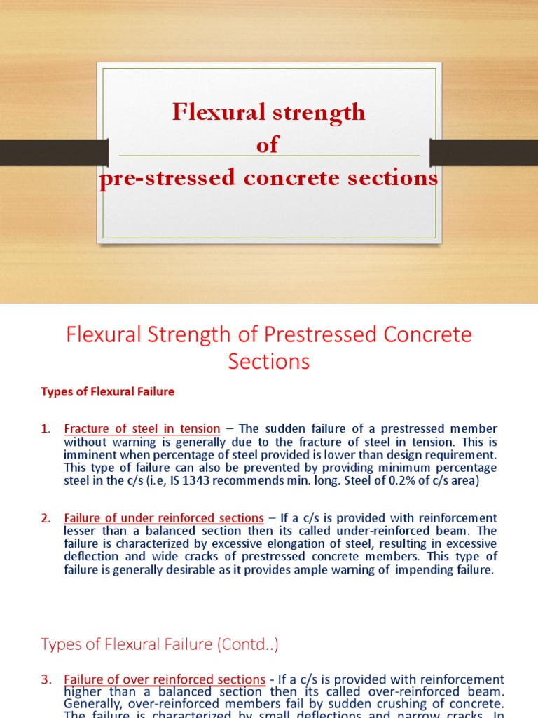 Flexural Strength in Prestressed Concrete | PDF | Fracture | Beam ...