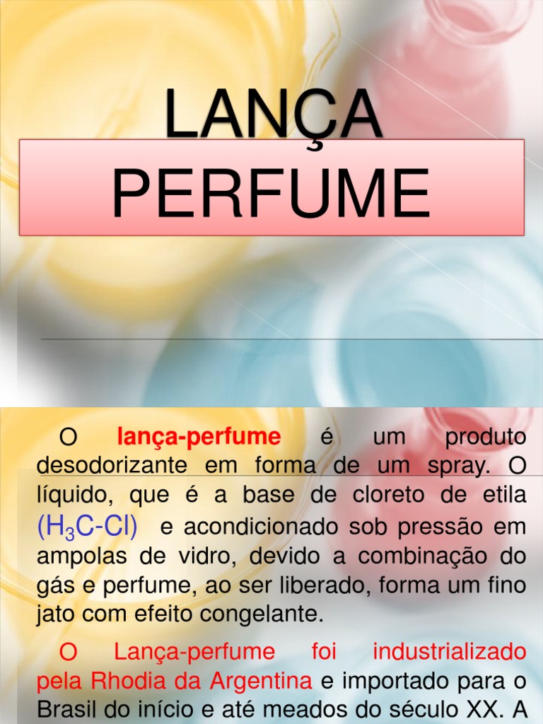 Lança Perfume | PDF | Clorofórmio | Drogas