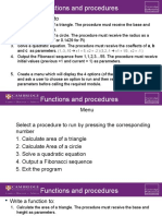 Form 4 Functions and Procedures