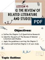 CHS2 - L4 - Review of Related Literature & Studies