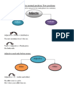 Adjective Normal Position