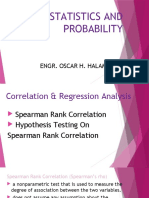 Spearmans Rank Correlation