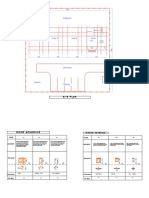 Site plan and schedules for a 4-unit residential building