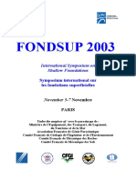 FONDSUP 2003: International Symposium On Shallow Foundations