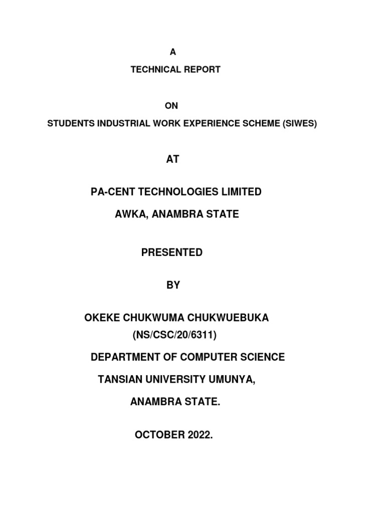 Students Industrial Work Experience Scheme PDF
