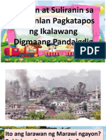 AP 6 PPT Q3 W1-DAY 1 Hamon at Suliranin Sa Kasarinlan Pagkatapos NG Ikalawang