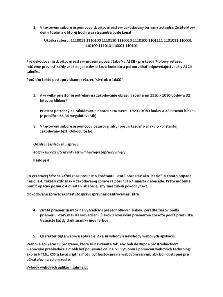 Opakovanie | PDF