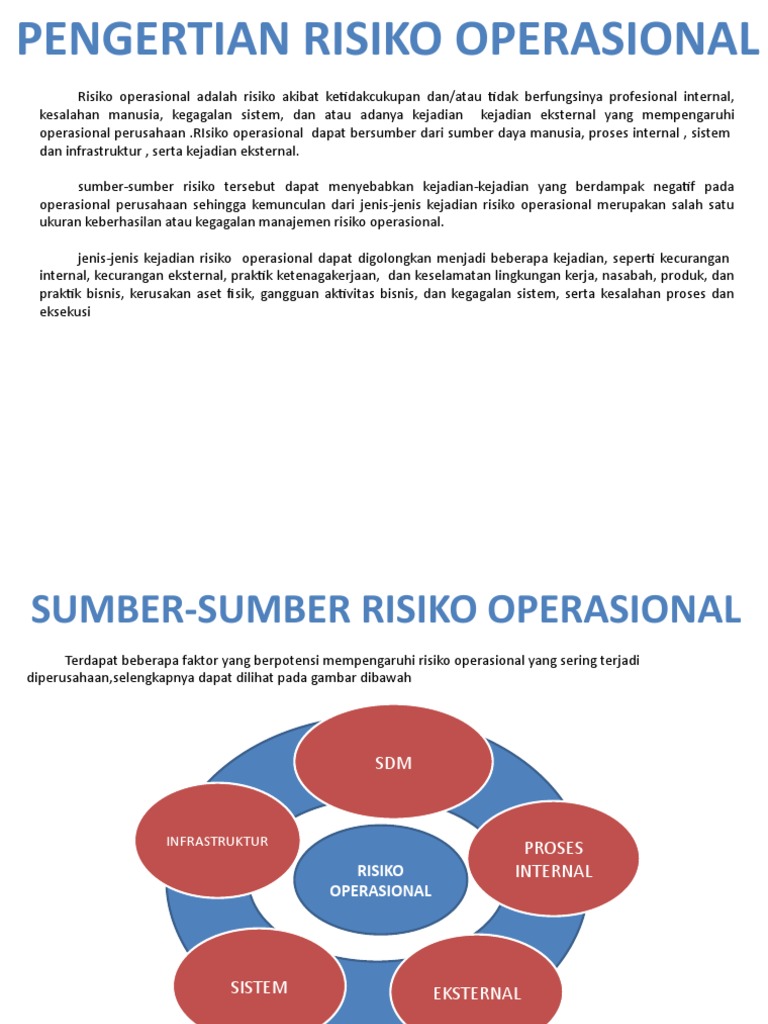 Risiko Operasional: Definisi dan Manajemen | PDF