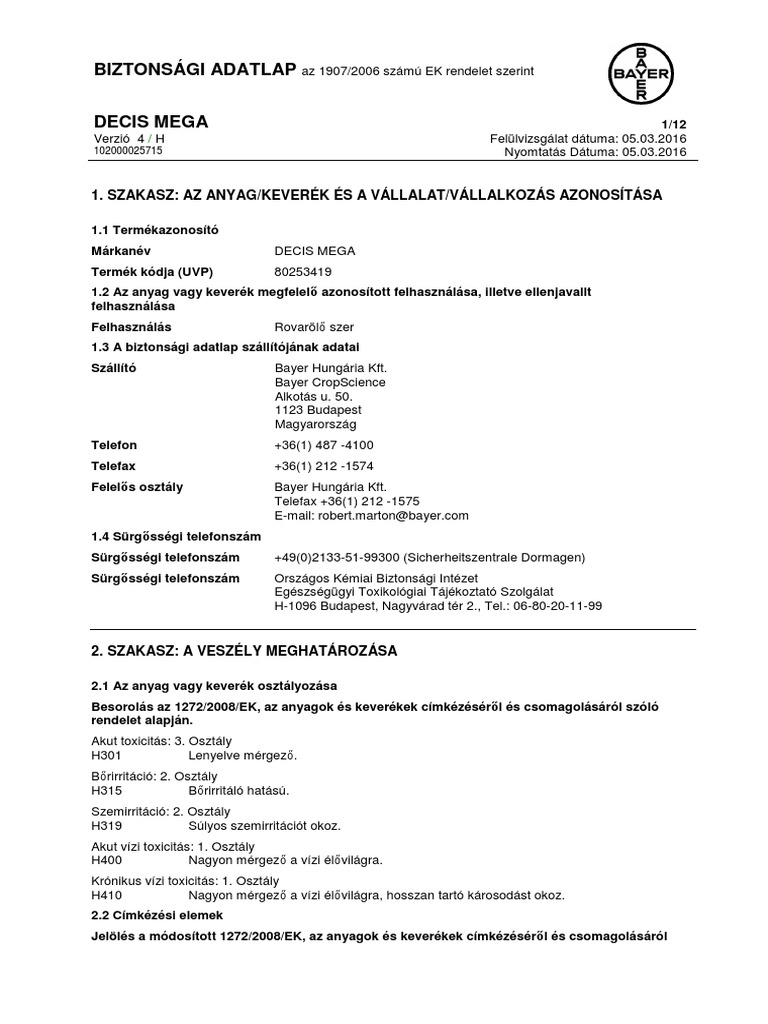 Decis Mega CLP | PDF