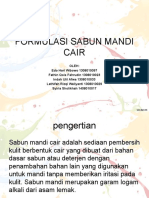 Formulasi Sabun Mandi Cair