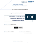 Optimisation Du Temps de Préparation Des Véhicules Utilitaires Au Sein de L'entreprise AUTO NEJMA