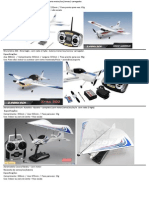 Aeromodelos e planadores para voo indoor e outdoor