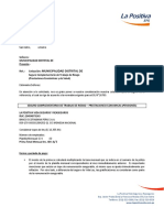 Cotización de Póliza de Seguros