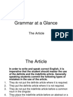 Grammar at A Glance