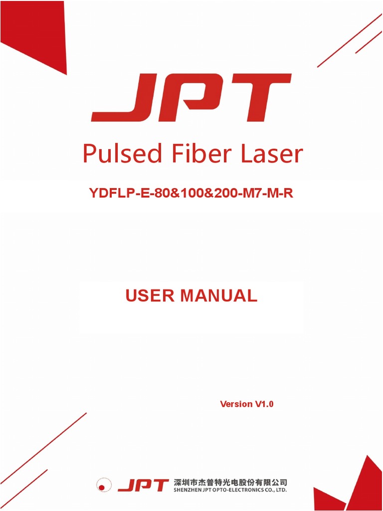 YDFLP-E-80&100&200-M7-M-R User Manual V1.0 | PDF