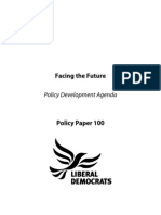 Facing the Future - Lib Dem Policy Paper No.100