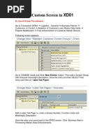 Creating Custom Screen in XD01 BADI