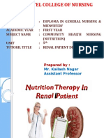 Renal Patient Diet