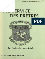 A U Service Des Prêtres: La Fraternité Sacerdotale