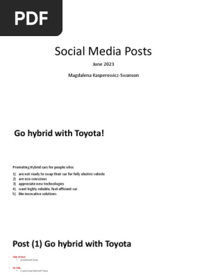 social media campaign toyota