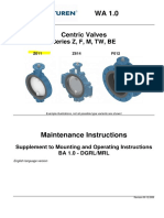 Centric Valves Maintenance Instructions