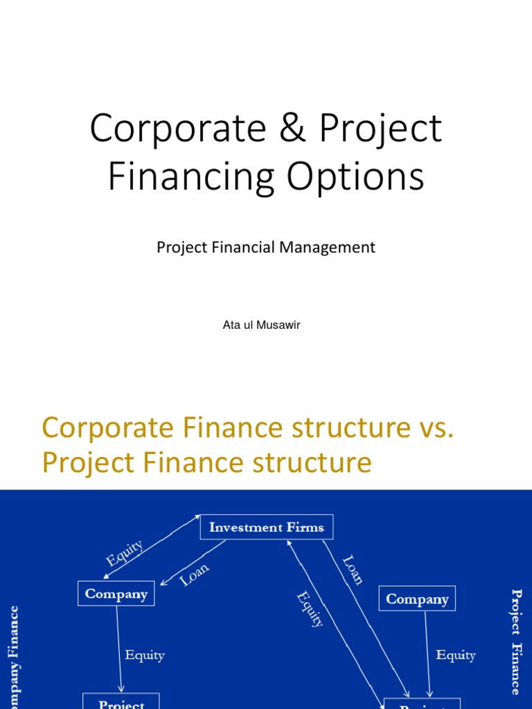 04 Corporate Project Financing Options | PDF | Debt | Net Present Value