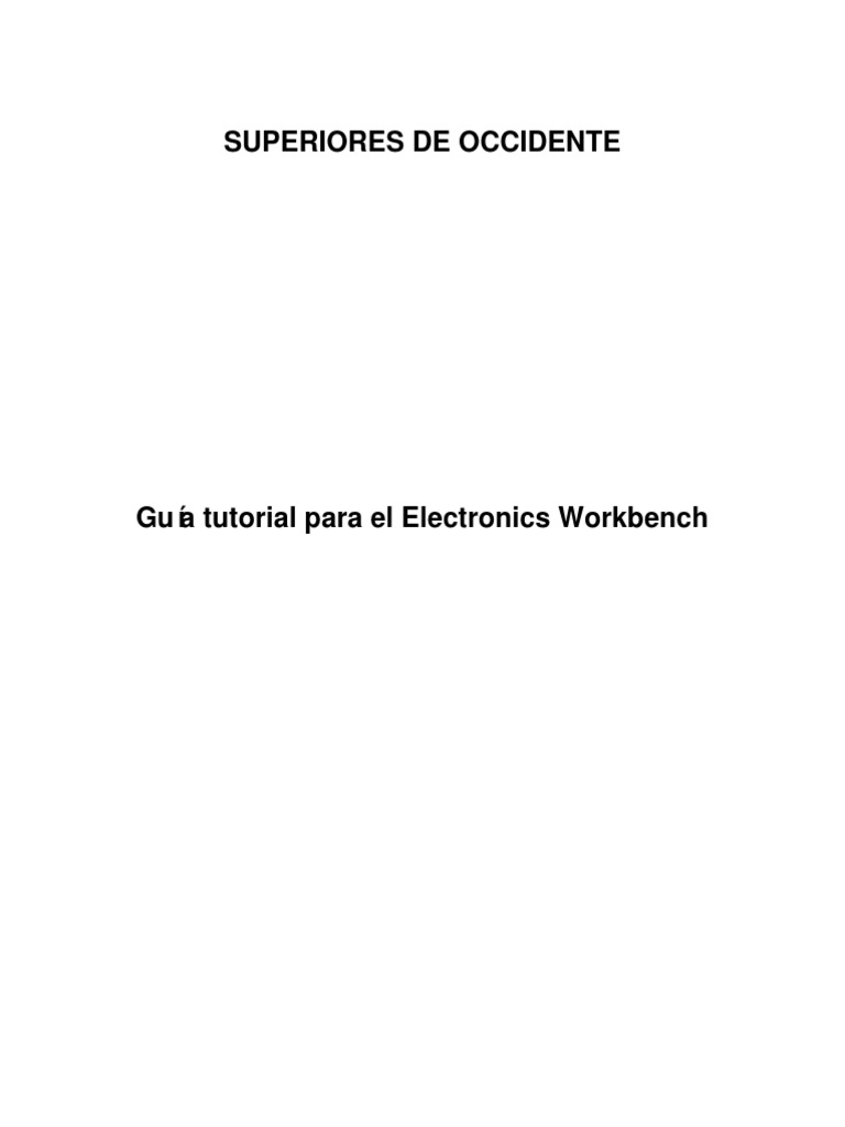 Tutorial Workbench Multi Sim) | PDF
