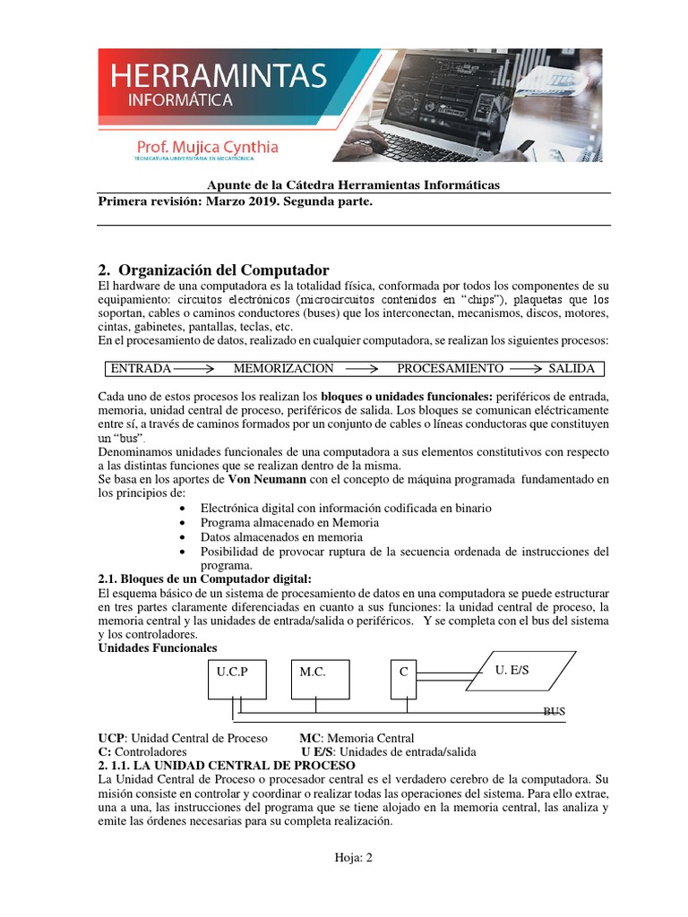 Unidad 1 Segunda Parte (8) - 2-10 | PDF | Hardware de la computadora ...