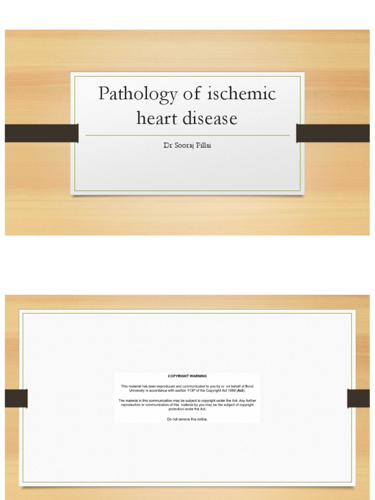 Pathology of Ischaemic Heart Disease | PDF