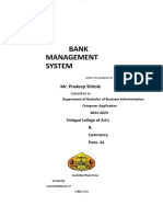 Bank Management System Report Done