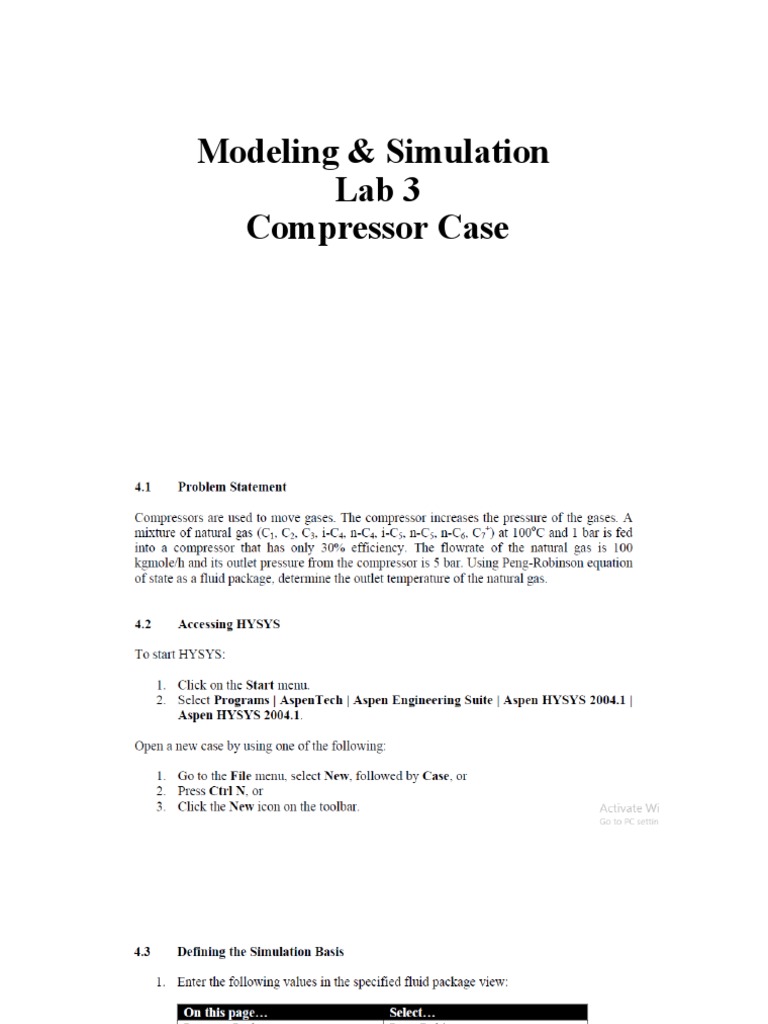 Compressor Simulation PDF