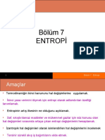 BÖLÜM 7 Entropi