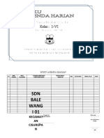 Contoh Buku Agenda Harian