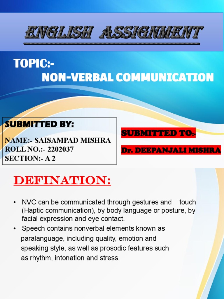 communicative english assignment pdf