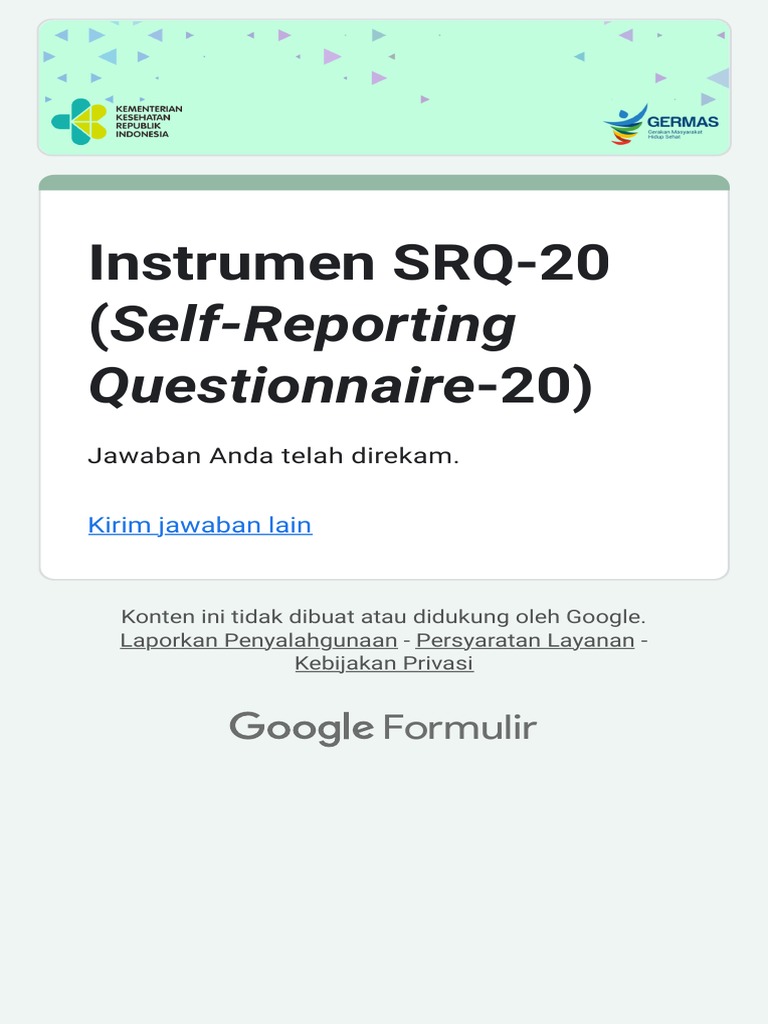 Instrumen SRQ-20 di Indonesia | PDF