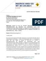 Solicitud de prórroga No. 3 por afectaciones de lluvias en proyecto de seguridad vial