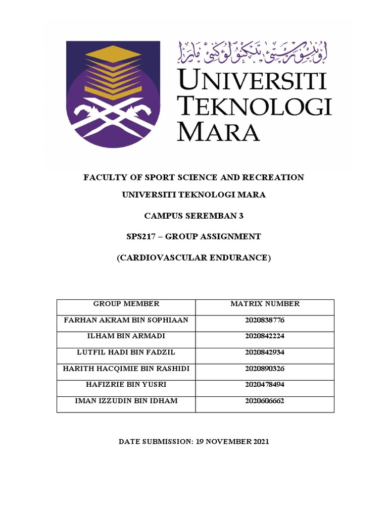 Cardiovascular Endurance | PDF