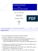 Thermodynamik Und Statistische Mechanik: Prof. Dr. Daniel Loss