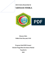 Buku Petunjuk Praktikum Farmasi Fisika 2022