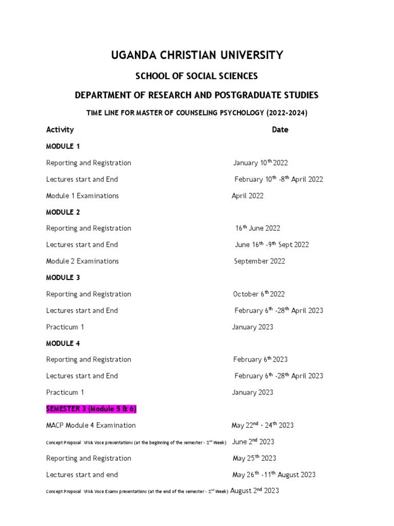 Macp 2023 Intake Academic Schedule | PDF | Vocational Education | Schools