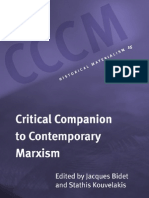 Critical Companion to Contemporary Marxism Historical Materialism Book Series