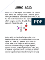 Amino acids - the building blocks of proteins