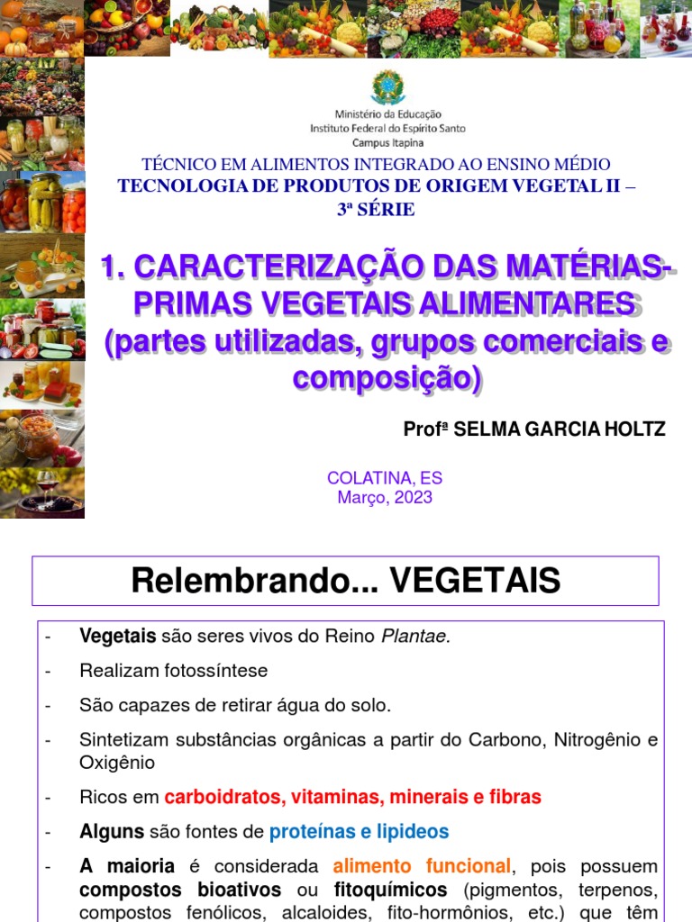 Caracterização de Matérias-Primas Vegetais | PDF | Cereais | Legumes